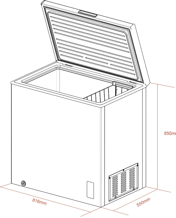 198L Chest Fridge or Freezer White - Image 4