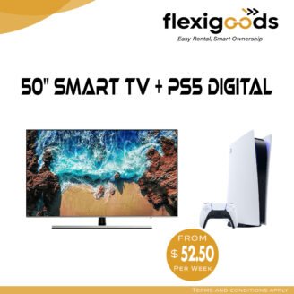 50” Smart TV + PS5 Digital Combo - Just $52.50/Week!