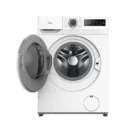 8kg front load washing machine showing its side profile