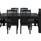 🍽️ Black 7-Piece Dining Suite – Rent to Own Dining Set from $31.50-Week